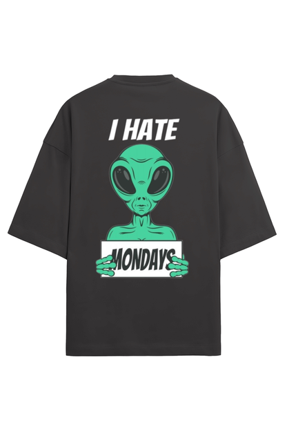 Oversized Unisex Premium T-shirt - I HATE MONDAY - ALIEN EDITION