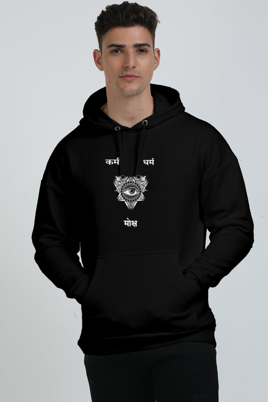 Oversize Unisex Premium Hoodies - KARM DHARM MOKSH