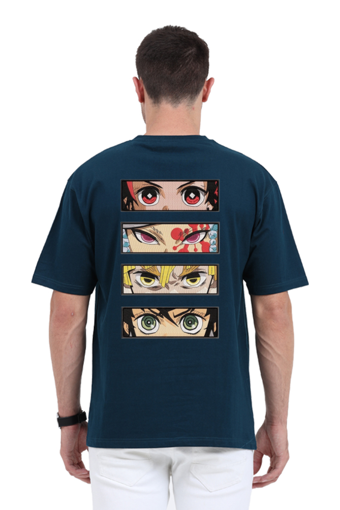 Oversize Unisex Premium T-shirt - DEMON SLAYER EYE EDITION