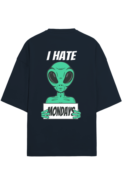 Oversized Unisex Premium T-shirt - I HATE MONDAY - ALIEN EDITION